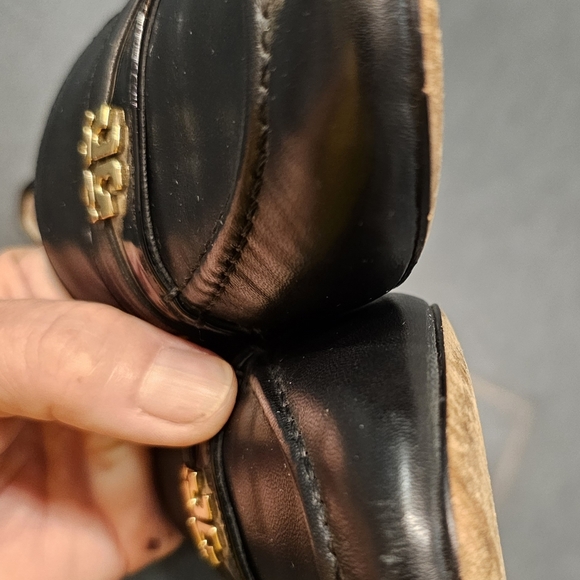 TORY BURCH • Black Leather Ballet Loafers • Size 5M - Picture 5 of 11